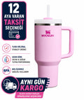 Stanley Quencher Pipetli Termos Bardak, Kiraz Çiçeği (Cherry Blossom), 1.18 Litre