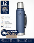 Stanley Classic Legendary Vakumlu Çelik Termos, 1 L Renk:Mavi (Hammertone Lake)