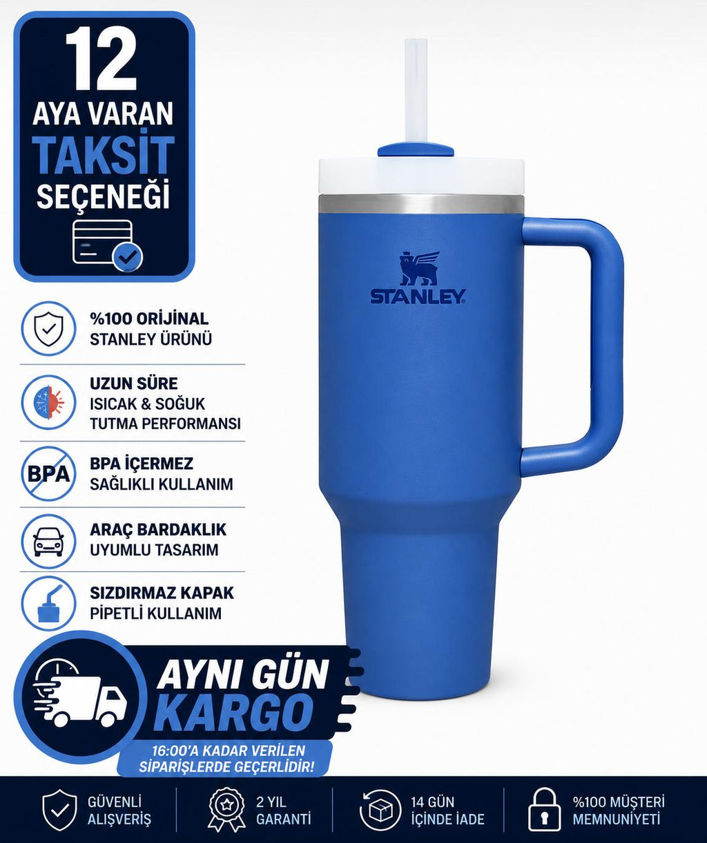 Stanley Quencher Pipetli Termos Bardak, 1.18 L