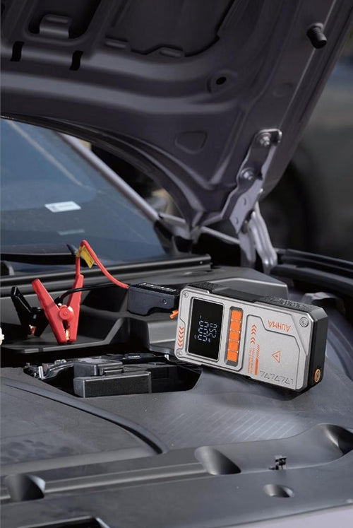 Jump Starter Auhma Akü Takviye Cihazı 10.000 mAh 4'ü 1 Arada Powerbank Çantalı Hava Kompresörü 150 PSI Otomobil SUV